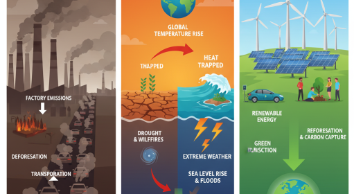 Greenhouse Gases and The Greenhouse Effect: Causes, Impacts, and Climate Solutions